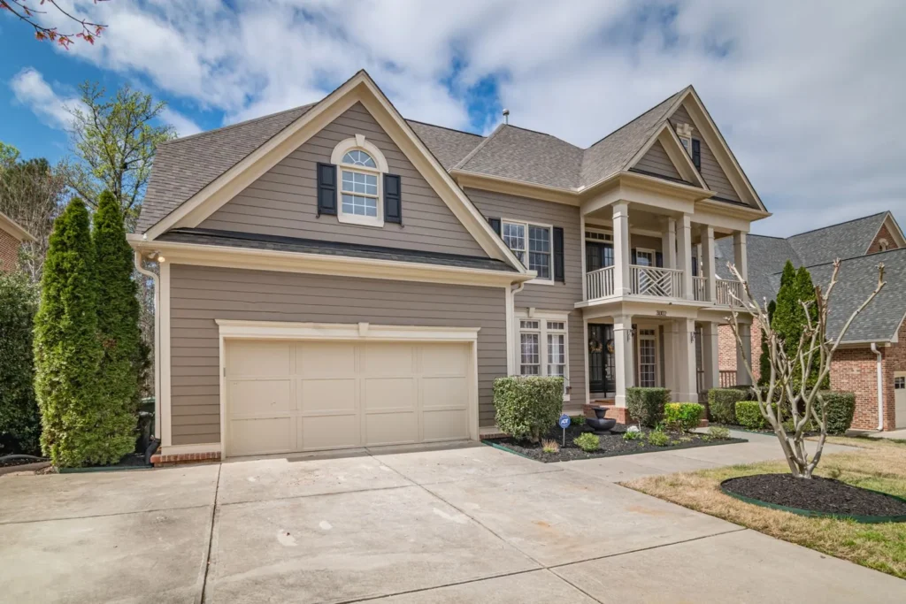 Two-story home with architectural asphalt shingle roof
