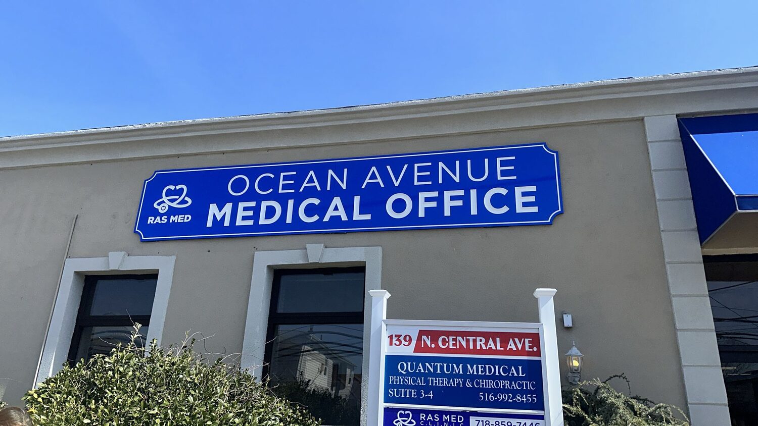 Carved building sign for Ocean Avenue Medical Office