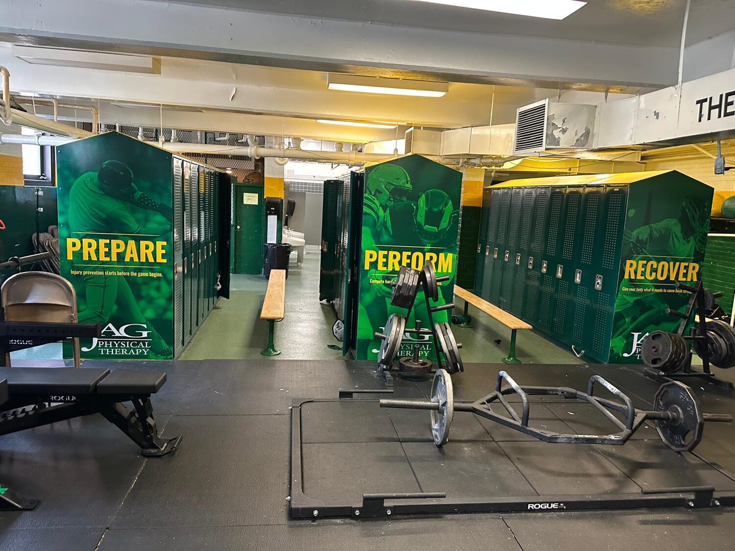 Gym wall graphics for JAG Physical Therapy